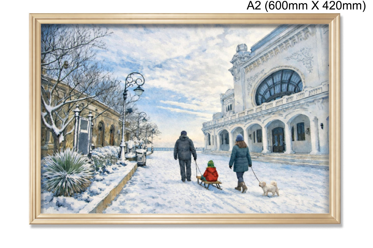 Plimbare de iarnă la Cazinoul din Constanța