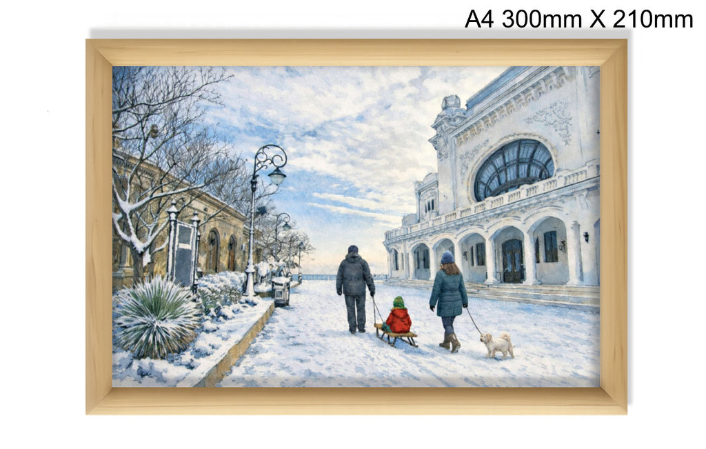 Plimbare de iarnă la Cazinoul din Constanța