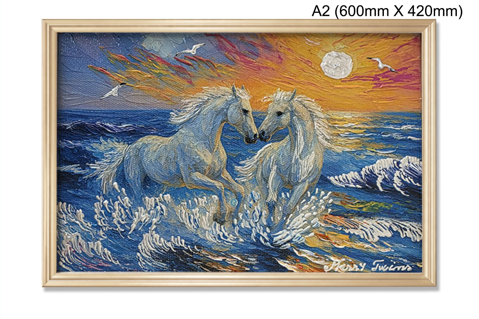 Cai Albi în Apusul Mării