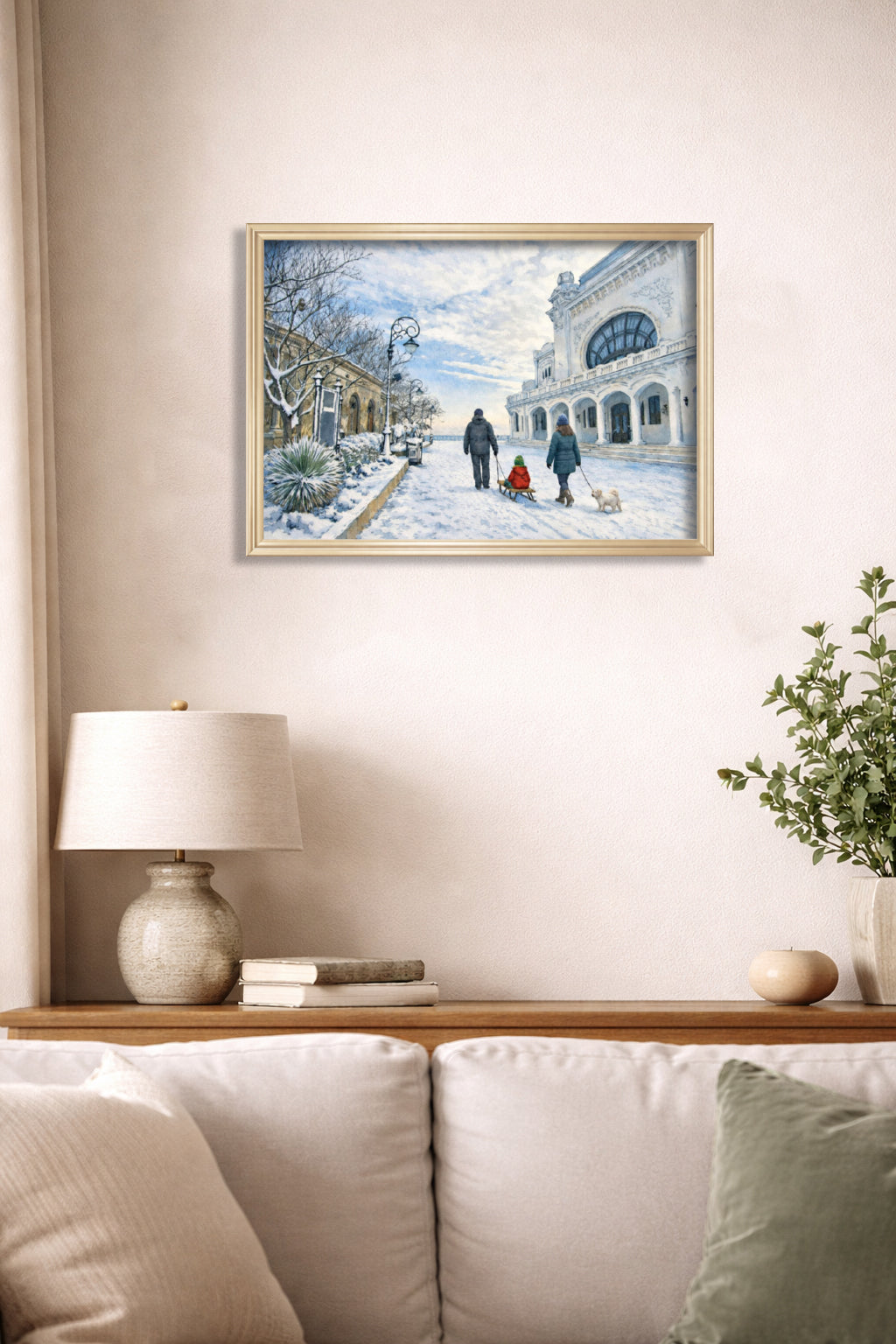 Plimbare de iarnă la Cazinoul din Constanța