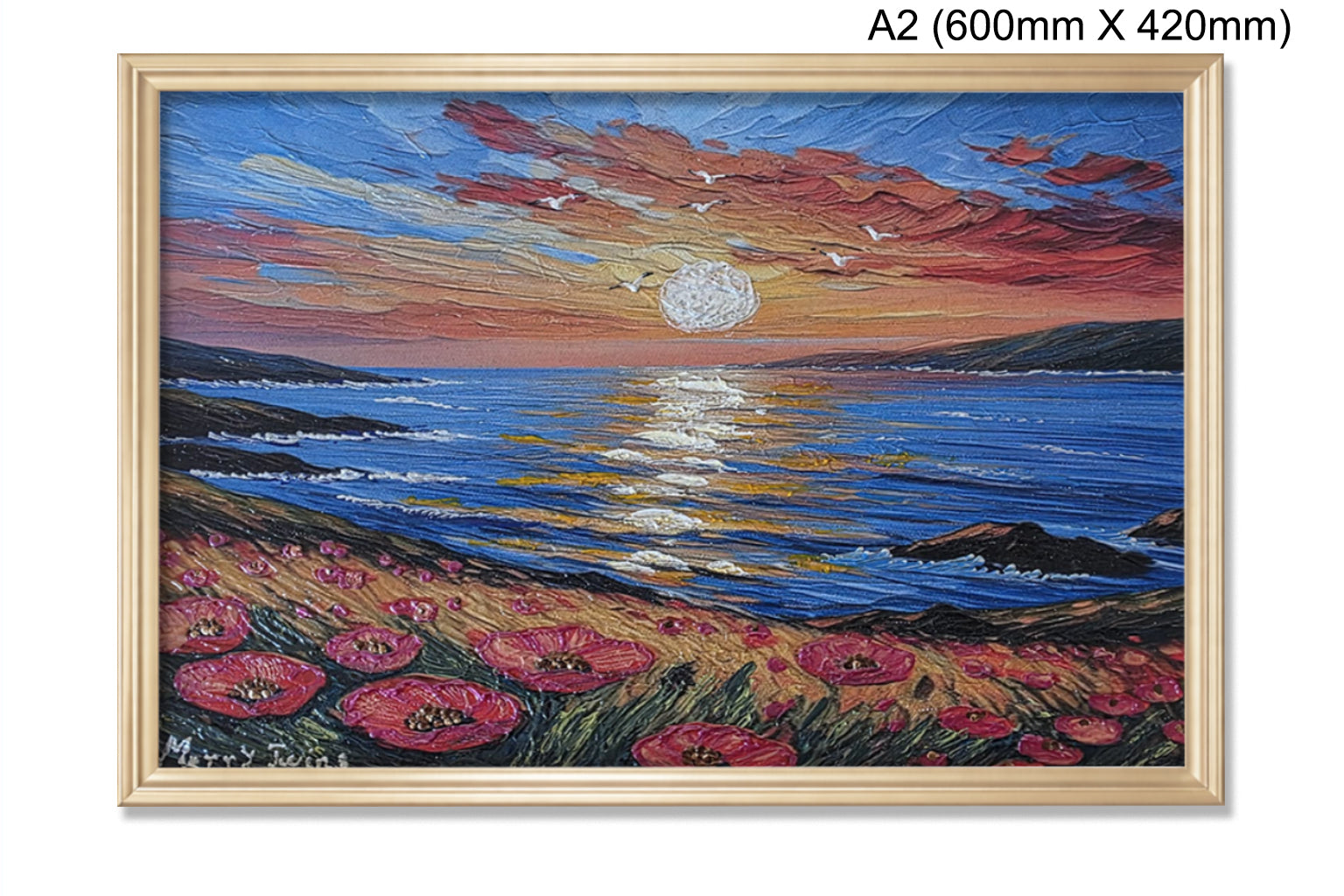 Câmp de maci la apus