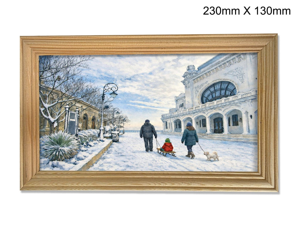 Plimbare de iarnă la Cazinoul din Constanța